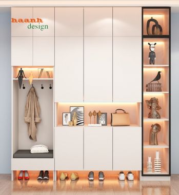 Tủ giầy gỗ công nghiệp tiện dụng cho gia đình TDC001