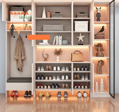 Tủ giầy gỗ công nghiệp tiện dụng cho gia đình TDC001