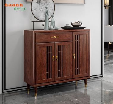 Tủ đựng giày gỗ sồi tự nhiên nhập khẩu Mỹ đẹp hiện đại-TGH 010