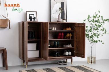 Tinh tế tủ đựng giày dép bằng gỗ tự nhiên cho không gian sống-TGH 004