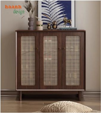 Thể hiện phong cách cá nhân với tủ giày dép gỗ sồi-TGH 006