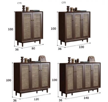 Thể hiện phong cách cá nhân với tủ giày dép gỗ sồi-TGH 006