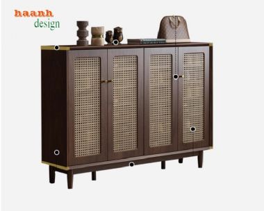 Thể hiện phong cách cá nhân với tủ giày dép gỗ sồi-TGH 006