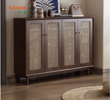 Thể hiện phong cách cá nhân với tủ giày dép gỗ sồi-TGH 006