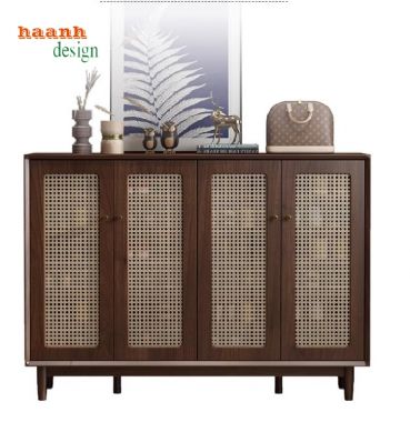 Thể hiện phong cách cá nhân với tủ giày dép gỗ sồi-TGH 006