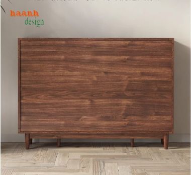 Mang lại sự tiện nghi với tủ giày gỗ óc chó cánh mây-TGH 005