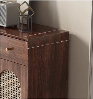 Mang lại sự tiện nghi với tủ giày gỗ óc chó cánh mây-TGH 005