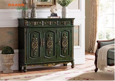 Tủ giày dép tân cổ điển phong cách châu âu TGT 001