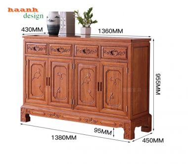 Tủ đựng giày dép bằng gỗ – Đẳng cấp từ chất liệu đến thiết kế-TGG 005