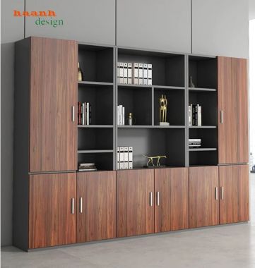 Tủ hồ sơ gỗ công nghiệp nhiều khoang cho văn phòng - THS 006