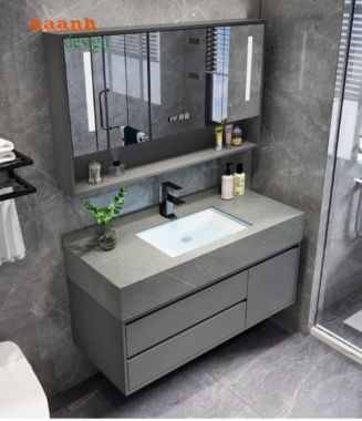 Tủ phòng tắm gỗ công nghiệp hiện đại TLV 002