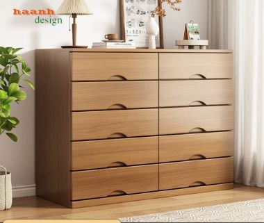 Tủ Gỗ Ngăn Kéo Hiện Đại Cho Phòng Ngủ Gia Đình-TNK 005