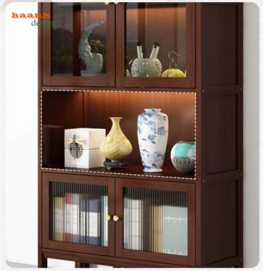 Tủ trang trí phòng khách mô-đun cánh kính - TPK 018