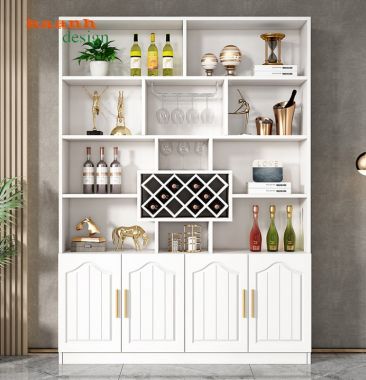 Tủ phòng khách gỗ công nghiệp tiện ích hiện đại TPK001