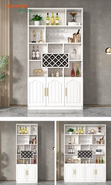 Tủ phòng khách gỗ công nghiệp tiện ích hiện đại TPK001