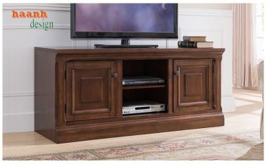 Tủ Trang Trí Phòng Khách Bằng Gỗ Tự Nhiên  điểm nhấn ấn tượng-TPK 007