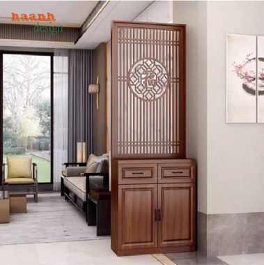 Top mẫu tủ gỗ trang trí phòng khách hiện đại, sang trọng 2025-TPK 012