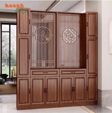 Top mẫu tủ gỗ trang trí phòng khách hiện đại, sang trọng 2025-TPK 012