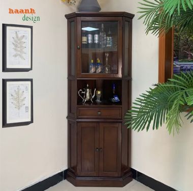 Tìm hiểu về tính năng nổi bật của tủ góc gỗ tự nhiên-TPK 007