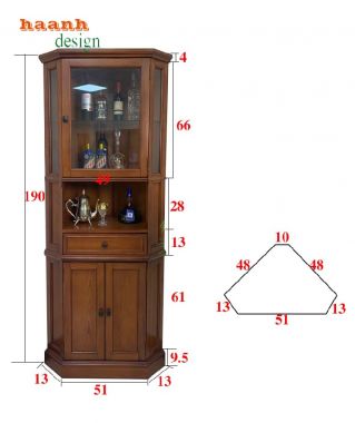 Tìm hiểu về tính năng nổi bật của tủ góc gỗ tự nhiên-TPK 007