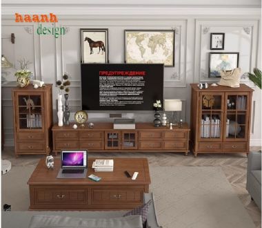Tủ phòng khách gỗ hiện đại – Nâng tầm đẳng cấp cho tổ ấm-TPK 011