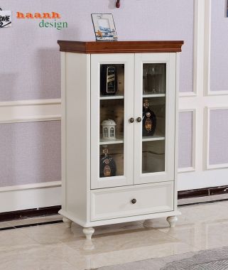 Tủ trang trí phòng khách gỗ tự nhiên hiện đại và sang trọng TPK 002