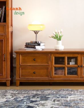 Gợi Ý Tủ Trang Trí Phòng Khách Đẹp Và Tiện Dụng-TPK 009