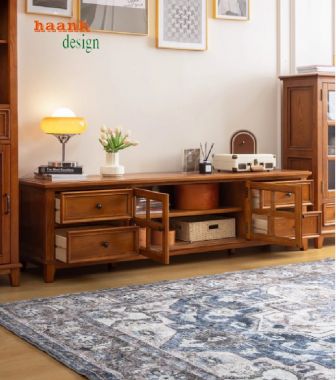 Gợi Ý Tủ Trang Trí Phòng Khách Đẹp Và Tiện Dụng-TPK 009