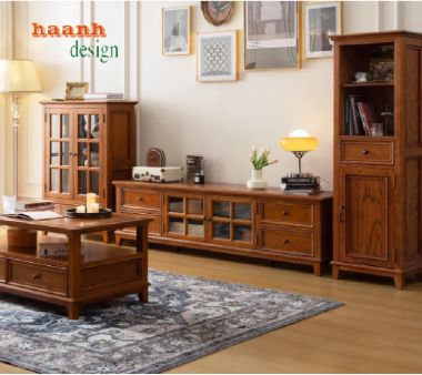 Gợi Ý Tủ Trang Trí Phòng Khách Đẹp Và Tiện Dụng-TPK 009