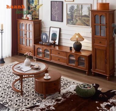 Tủ Gỗ Trang Trí Phòng Khách Đẹp – Giá Tốt, Chất Lượng Cao-TCC 012