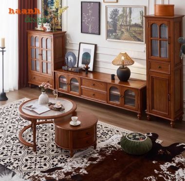 Tủ Gỗ Trang Trí Phòng Khách Đẹp – Giá Tốt, Chất Lượng Cao-TCC 012