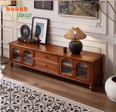 Tủ Gỗ Trang Trí Phòng Khách Đẹp – Giá Tốt, Chất Lượng Cao-TCC 012