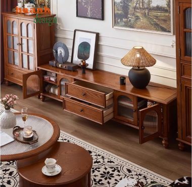 Tủ Gỗ Trang Trí Phòng Khách Đẹp – Giá Tốt, Chất Lượng Cao-TCC 012