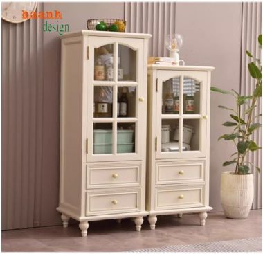 Tủ kệ phòng khách tân cổ điển tạo nên không gian sống-TTC 007