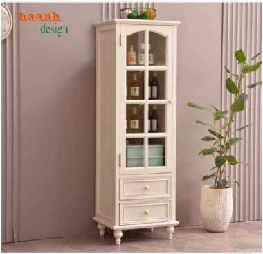 Tủ kệ phòng khách tân cổ điển tạo nên không gian sống-TTC 007