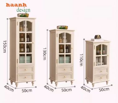 Tủ kệ phòng khách tân cổ điển tạo nên không gian sống-TTC 007