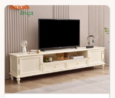 Tủ kệ phòng khách tân cổ điển tạo nên không gian sống-TTC 007