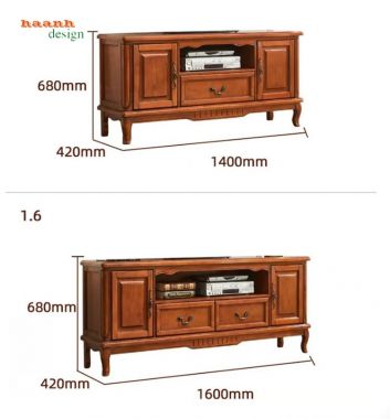 Tủ phòng khách cổ điển đẹp sang trọng chuẩn châu Âu-TCC 018