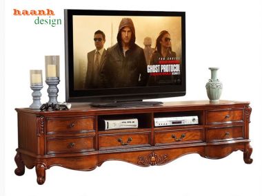 Tủ phòng khách tân cổ điển châu âu biệt thự sang trọng. TTC 003