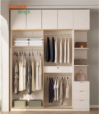 Tiện lợi với tủ áo gỗ công nghiệp cánh lùa hiện đại-TAH 010