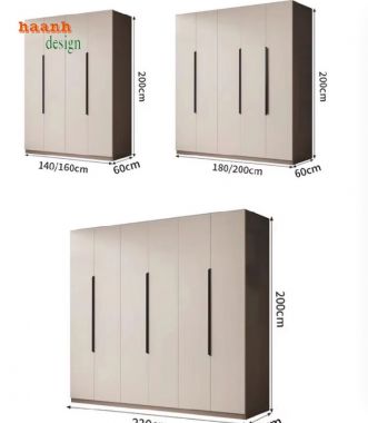 Tủ áo gỗ công nghiệp cánh lùa - Giải pháp lưu trữ hoàn hảo-TAH 008