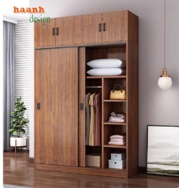 Nâng cao giá trị với tủ áo gỗ óc chó công nghiệp-TAH 007