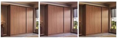 Tủ Quần Áo Gỗ Ép Hiện Đại Cửa Lùa Cao Cấp-TAH 017