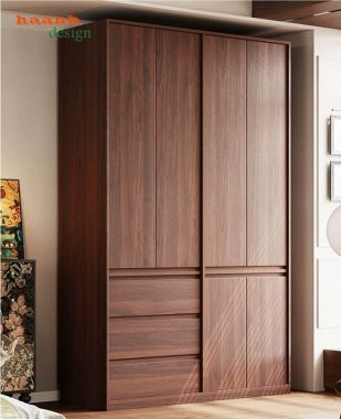 Tủ Quần Áo Gỗ Óc Chó Cao Cấp Thiết Kế Hiện Đại Tiện Nghi-TAH 013