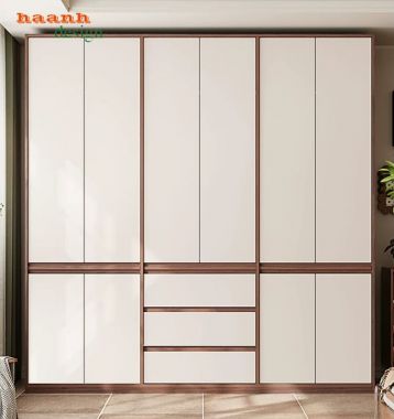Tủ Quần Áo Gỗ Óc Chó Cao Cấp Thiết Kế Hiện Đại Tiện Nghi-TAH 013
