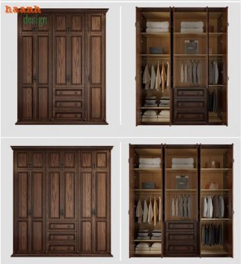 Khẳng định vẻ đẹp tự nhiên với tủ quần áo gỗ sồi-TAH 007