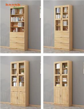 Kệ Tủ Sách Hiện Đại Đẹp Cho Phòng Làm Việc Gia Đình-THS 010