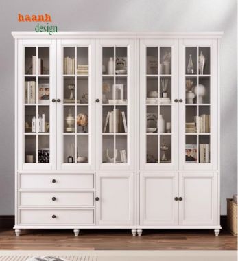 Tủ sách gỗ gia đình - Không gian đọc sách hoàn hảo-TSH 012