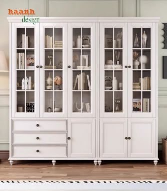 Tủ sách gỗ gia đình - Không gian đọc sách hoàn hảo-TSH 012