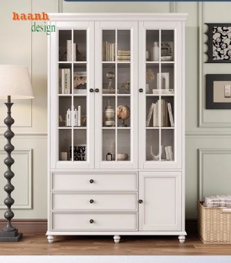 Tủ sách gỗ gia đình - Không gian đọc sách hoàn hảo-TSH 012